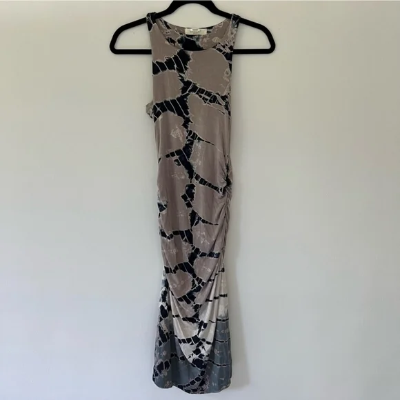 EUC🔹️River + Sky Go for Bold Dress Tie Dye Sleeveless Racerback Midi - Picture 1 of 5